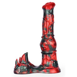 MONSTERED Gode Jofortix 23 x 7cm Noir et Rouge